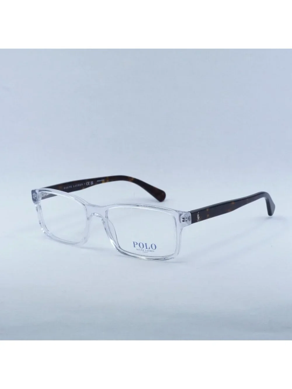 Polo Ralph Lauren PH2123 5331 Eyeglasses Crystal / Havana 58mm Rectangle Frame